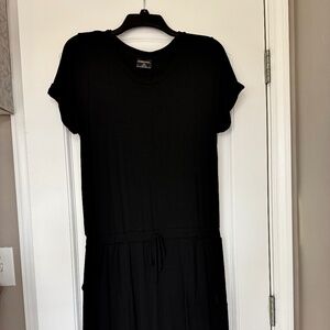 32 Degrees Cool black casual dress, rayon spandex blend